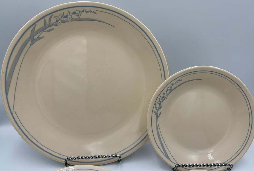 Corelle Blue Lily – 10" Vintage Floral, Discontinued 1986